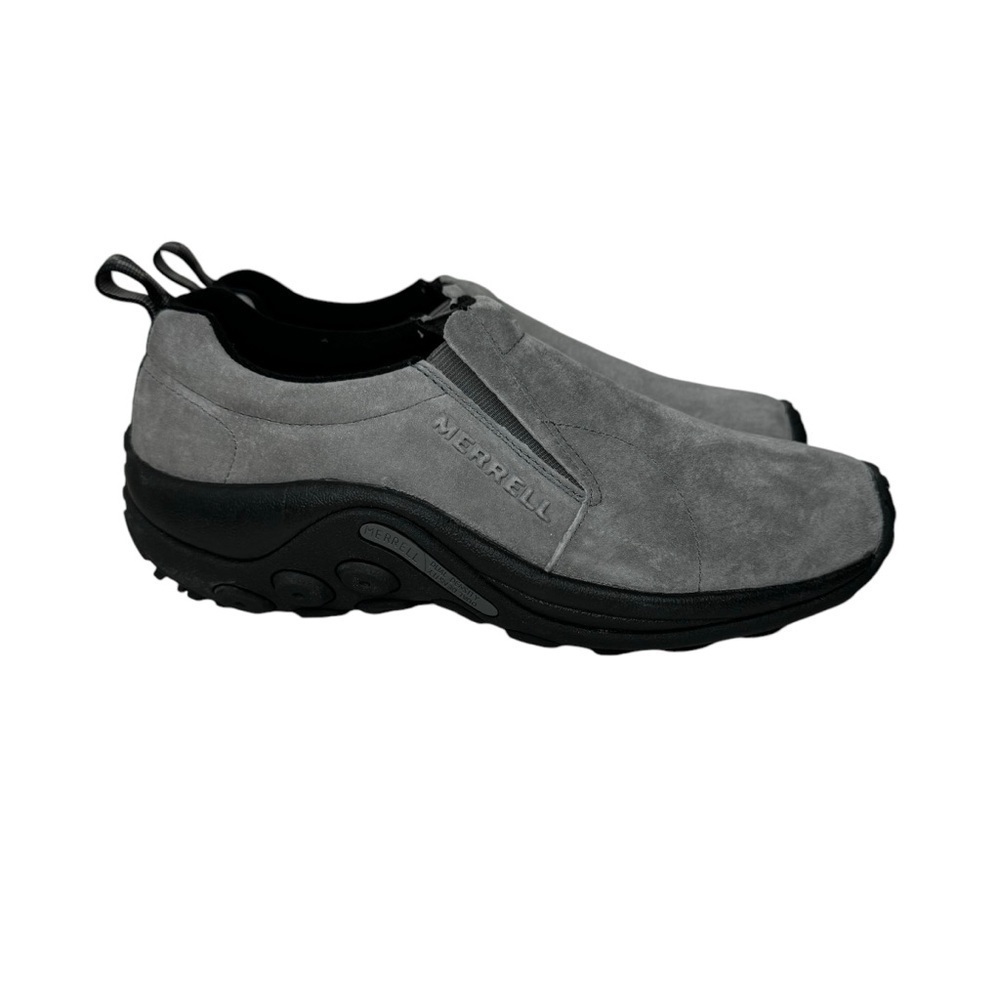 Merrell Jungle Moc Shoes in Granite Grey Suede Leather 7.5